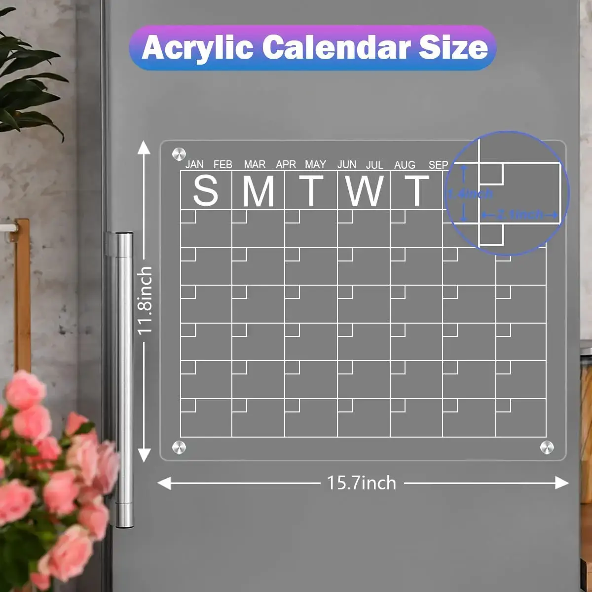 Acrylic Calendar for Fridge Charismacompany 5