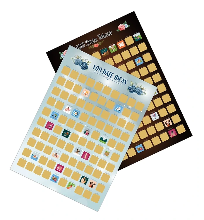 Scratch Off Custom Posters 100 Places Movies Anime Album Bucket List Poster 100 Dates Scratch Off Posters 1