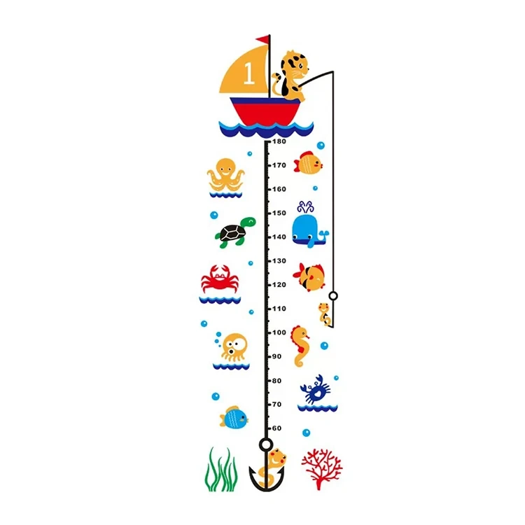 Hot Selling Growth Chart Height Measurement Acrylic Decorate Wall Stickers For Kids 1