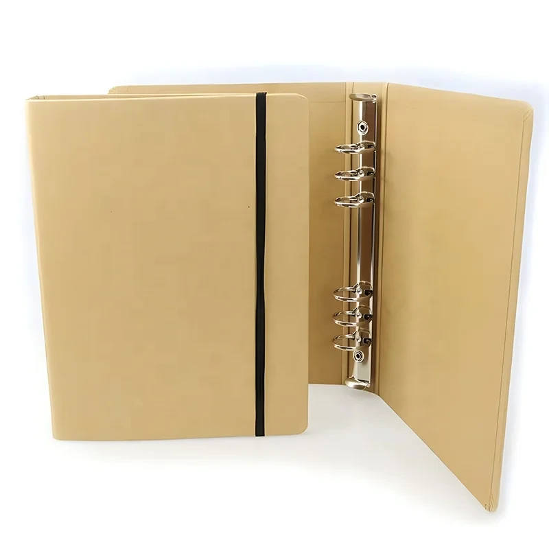 2024 Custom Logo A4 A5 B5 Loose Leaf Document Binder 1