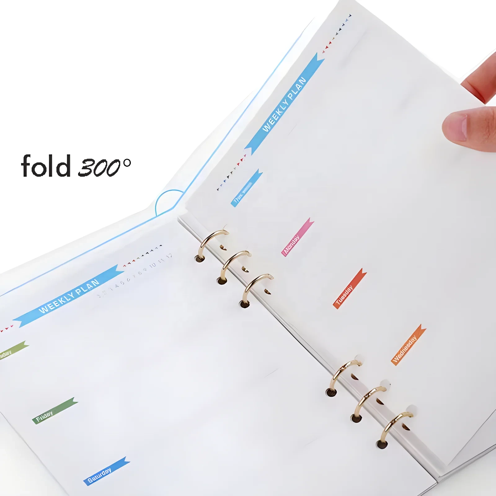 Custom Logo A4 A5 B5 Loose Leaf Planner Binder Notebook Diary 1