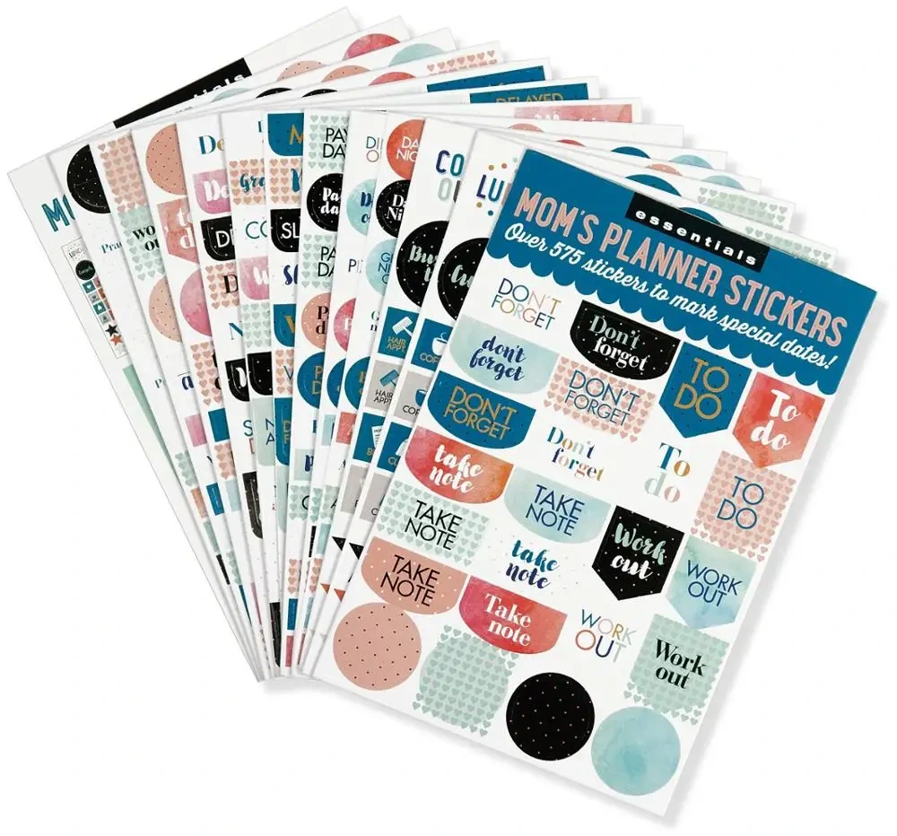Custom Printed Planner Stickers Kiss Cut Paper Stickers Mom Planning Stickers 1