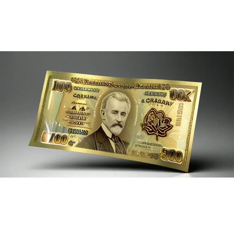 Custom High Quality Colorful Printing Collection Money Gold Foil Currency Plated Banknote For Souvenir 1