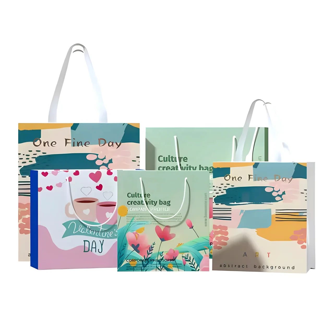 Wholesale Factory Supply Custom Logo Luxury Shopping Bag Packaging Printed Paper Gift Bags With Ribbon Handles 1