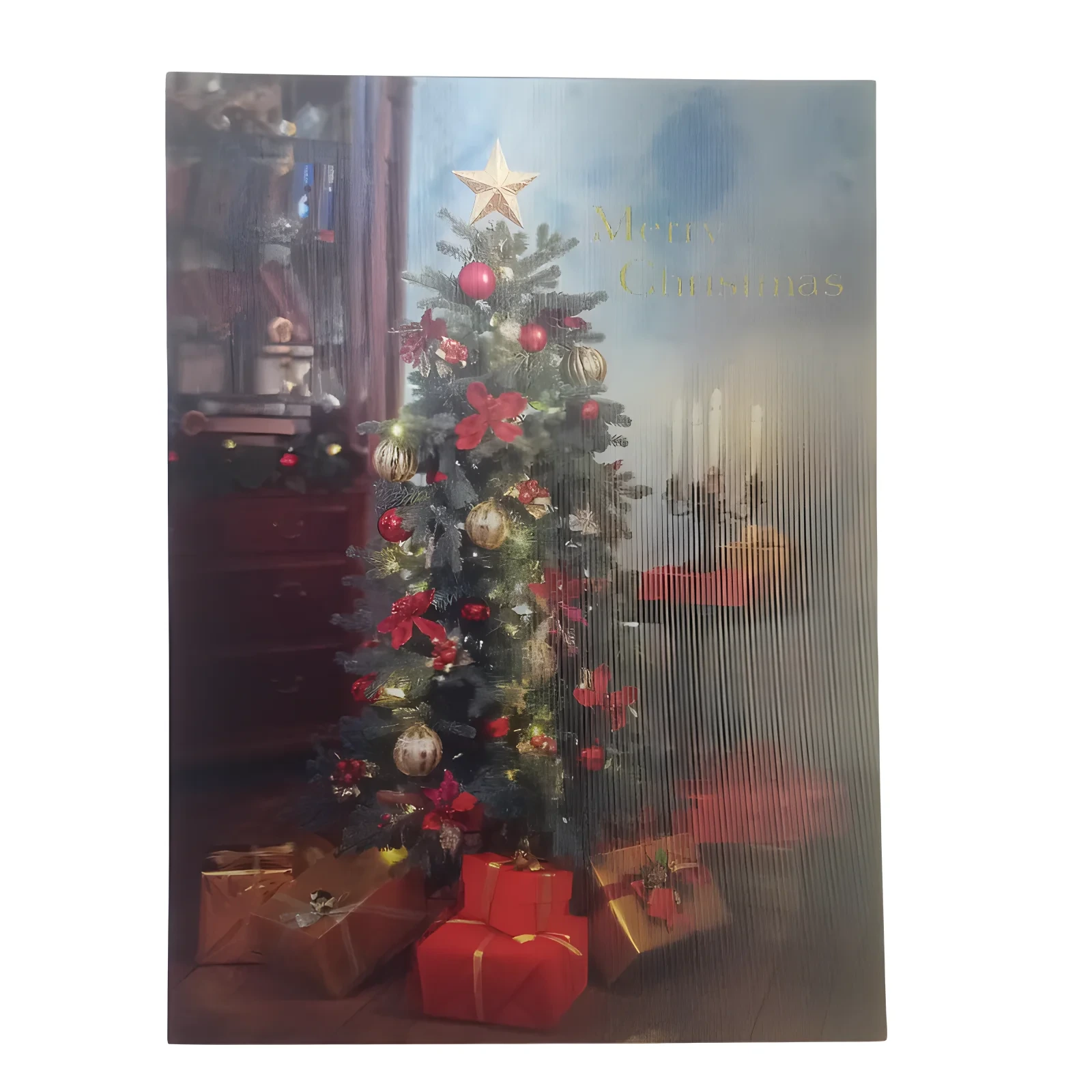 Customization 3d Christmas Tree Gift Cards Merry Christmas Pop Up Greeting Cards 1