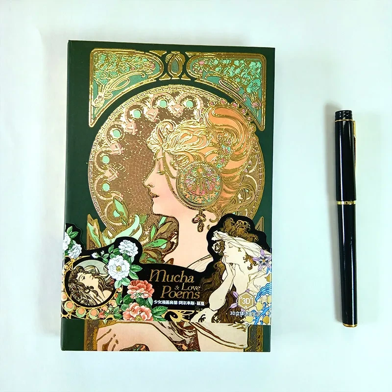 Custom 3d Cover Perfect Binding Diary Thread Sewn Notebooks Hardcover Full Color Printed Composition Book Present Gift Notebook 1