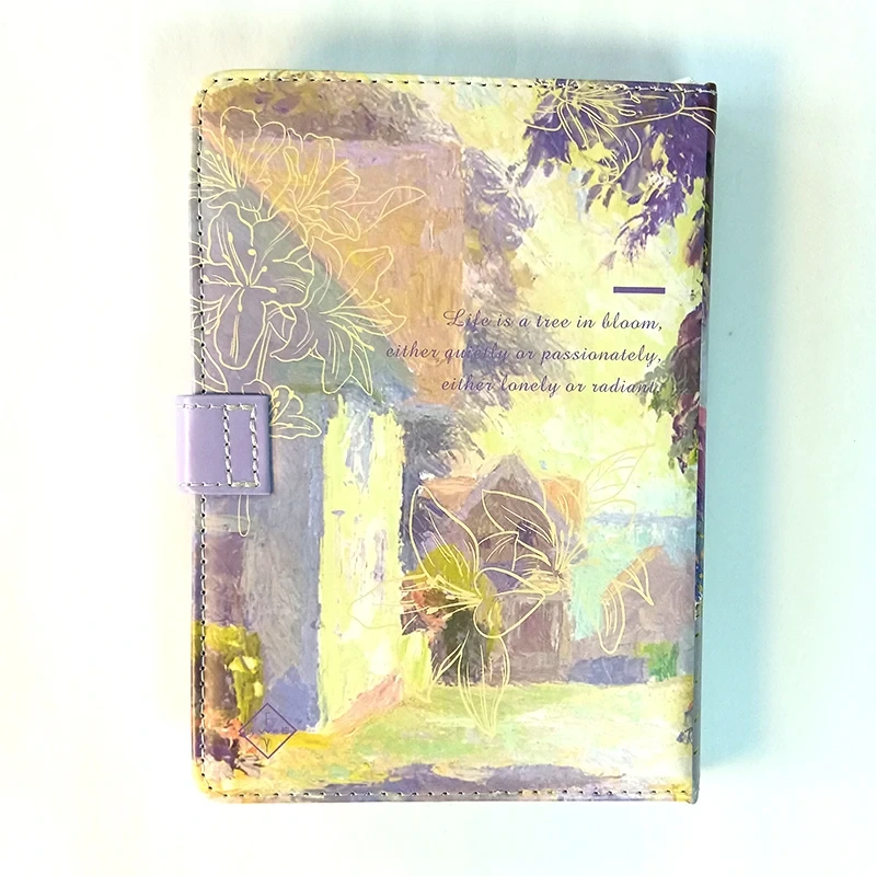 Custom Retro Pu Planner Hardcover Notebook Journals With Full Color Pages With Magnetic Closure 1