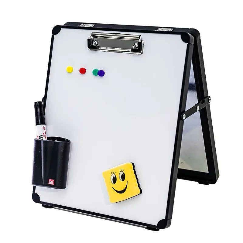 Wholesale Double-sided Aluminum Frame Desktop Kids Mobile Writing Board Whiteboard 1