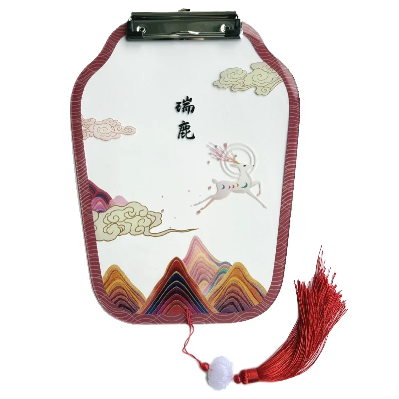 Hangable Plastic Clipboard Custom Lightweight Decorative Acrylic Clipboard With Clips 1