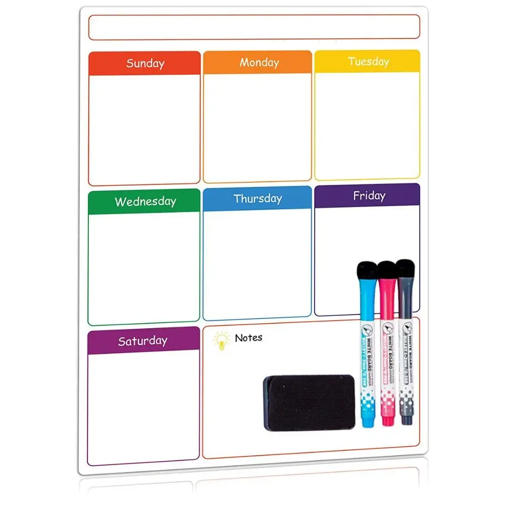 Fridge Whiteboard To Do List Weekly Planner Writing Board Monthly Chore Chart Dry Erase Reward Magnet Calendar 1