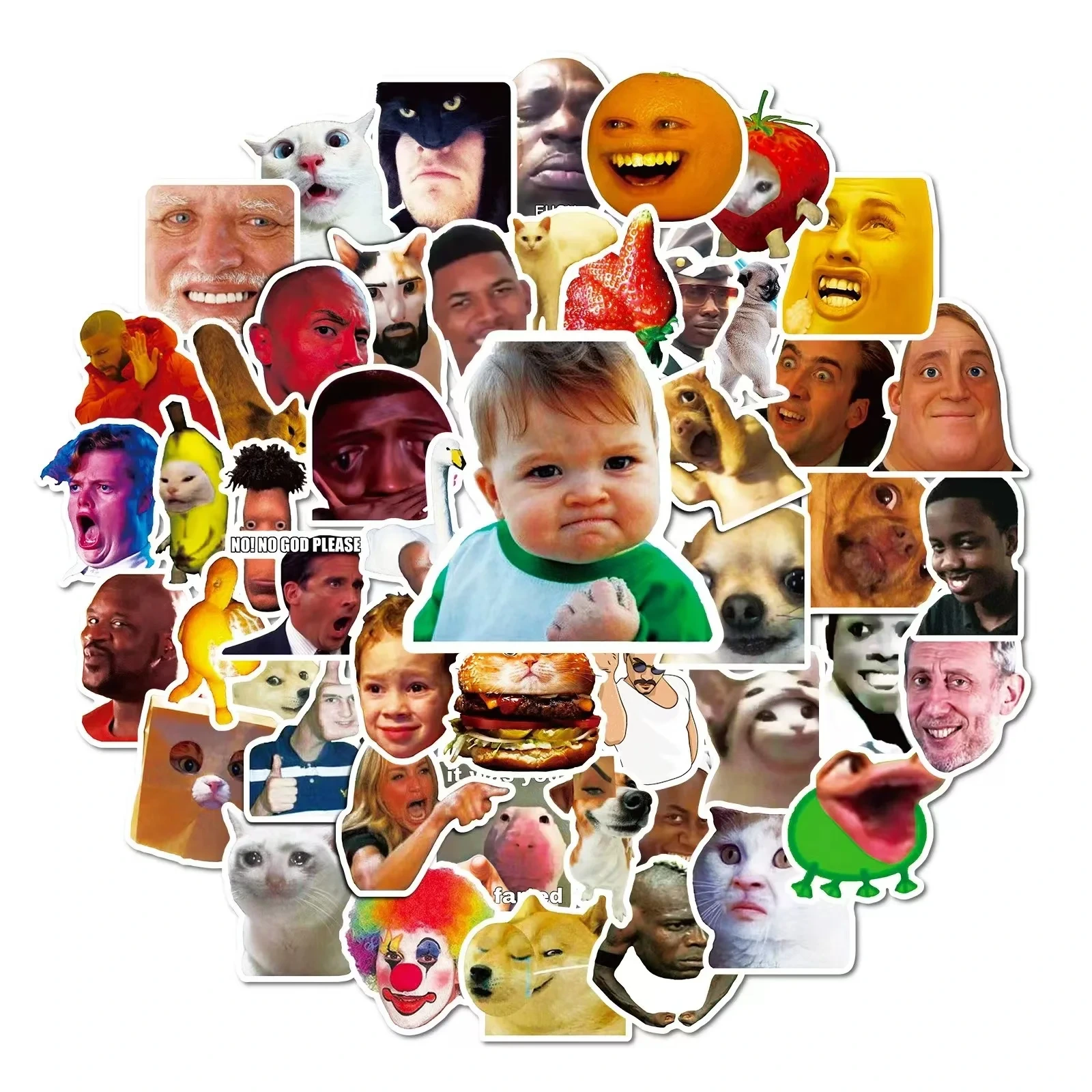 Vinyl Anime Decals Sticker Custom Emoticons Sticker Die Cut Cute Cartoon Stickers For Wholesales 1