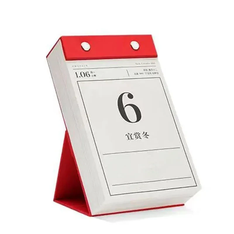 Custom Tear Off Magnetic Daily Calendar With Packing Boxes 10x14 Cm 377 Pages Table Desk Calendar Printing Daily Calendar 1