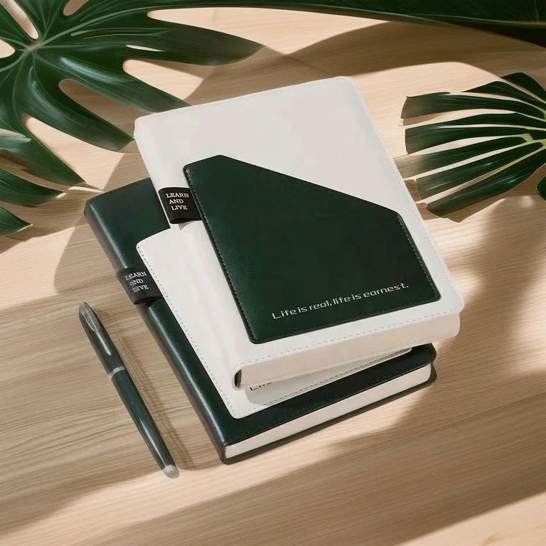 Factory Wholesale 2025 Custom Logo Pu Leather Cover A5 Planner Journal Agendas Notebook 1