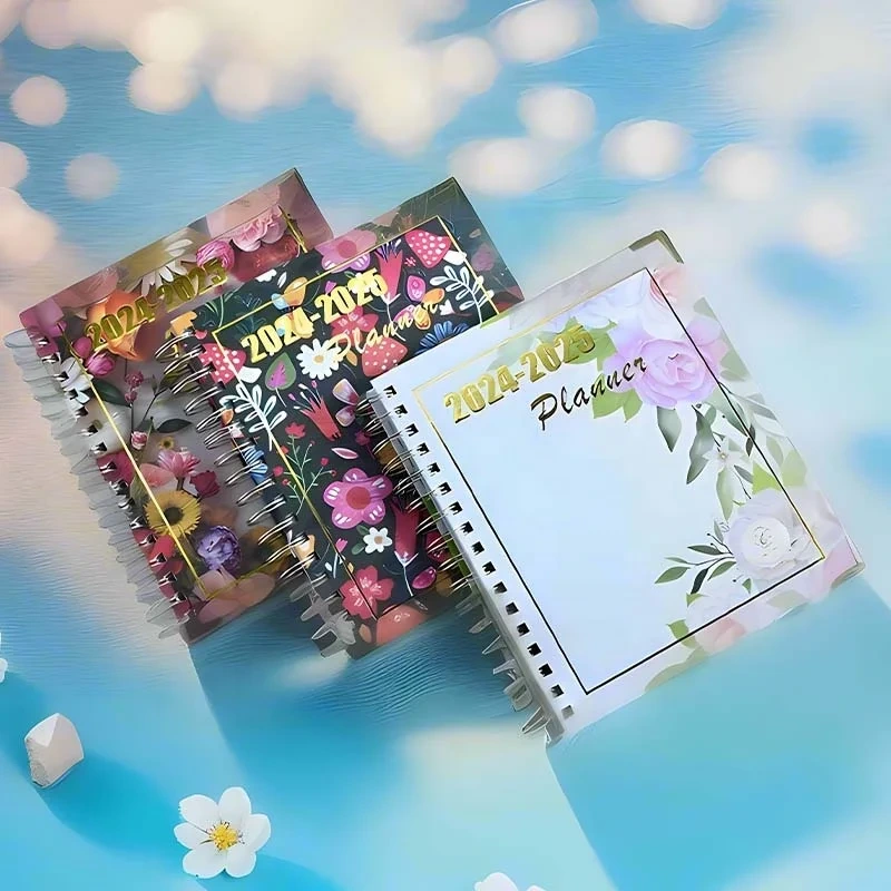 2025 Custom Wholesale Hardcover With Gold Foil Thick Paper Daily Weekly Monthly Planner 1