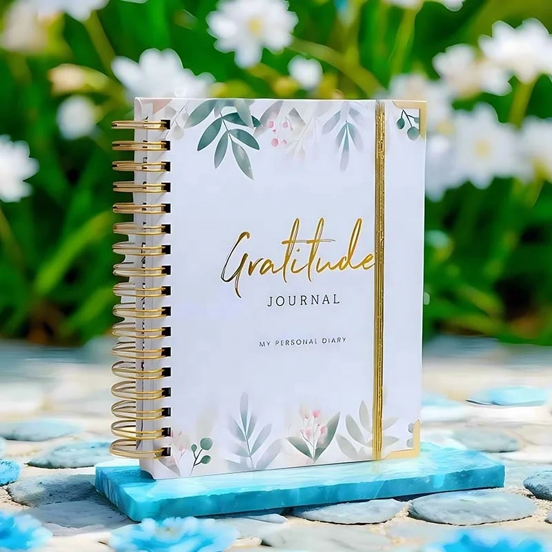 2025 Custom Wholesale Hardcover With Gold Foil Thick Paper Daily Weekly Monthly Planner With The Packing Box 1
