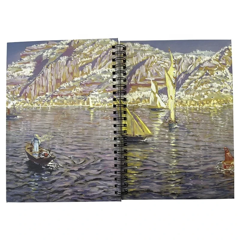 Wholesale Sublimation Hardcover Hardcover Spiral Binding Custom Notebook A5 Notebook 1