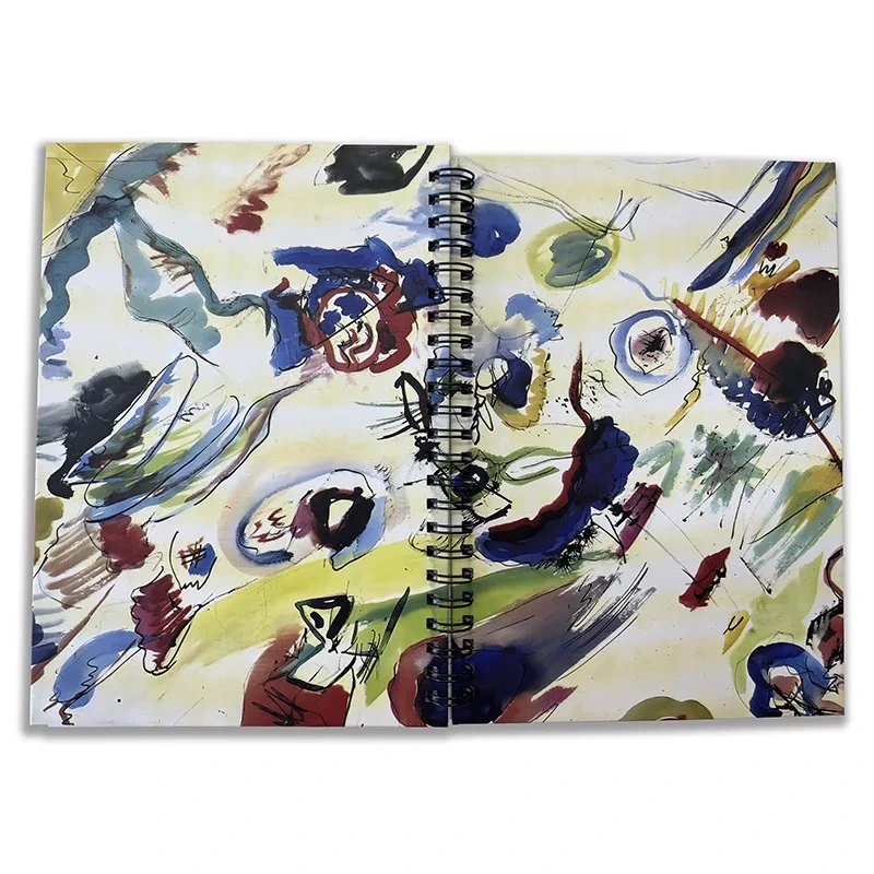 Custom 2025 Wholesale A5 Wire Binding Notebook Hardcover Journal Custom Diary Lined Spiral Notebooks 1