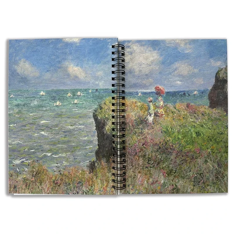 Customization A5 A6 Size Spiral Binding Printed Hardcover Diary Notebooks For Students Gifts 1
