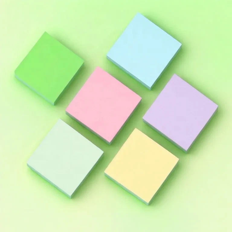 Eco-friendly Strong Adhesive Sticky Notes Different Shaped Bright Colorful Super Sticking Power Memo Pads 1