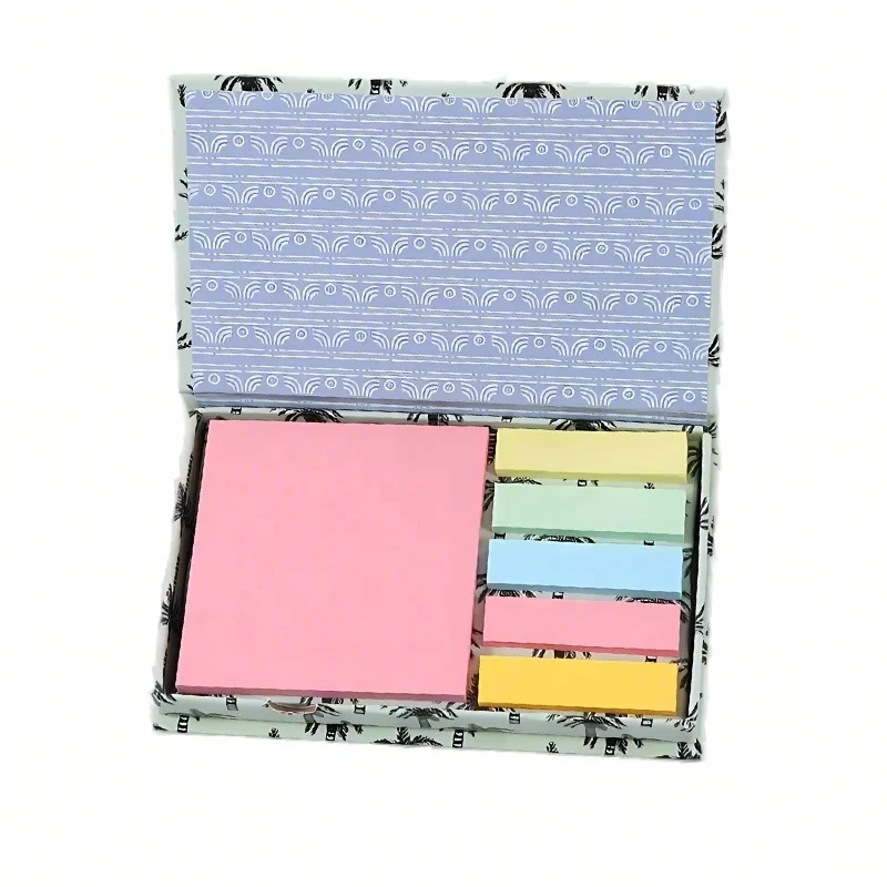 Wholesale Strong Adhesive Sticky Notes Different Shaped Bright Colorful Super Sticking Power Memo Pads With The Decoration Box 1
