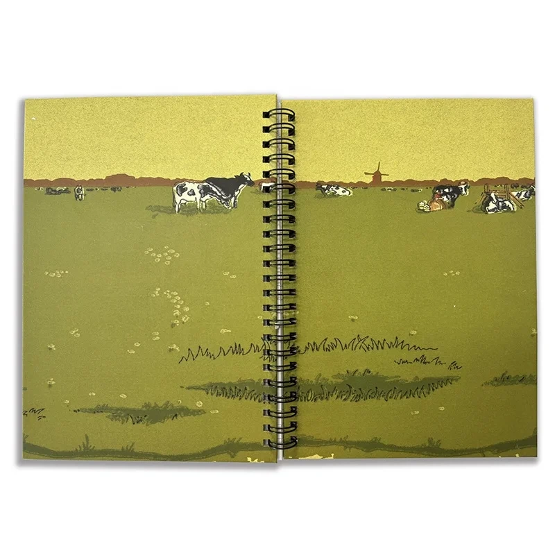 Hot-selling Hardcover A5 Notebook Spiral Journal Planner With Custom Printing 1