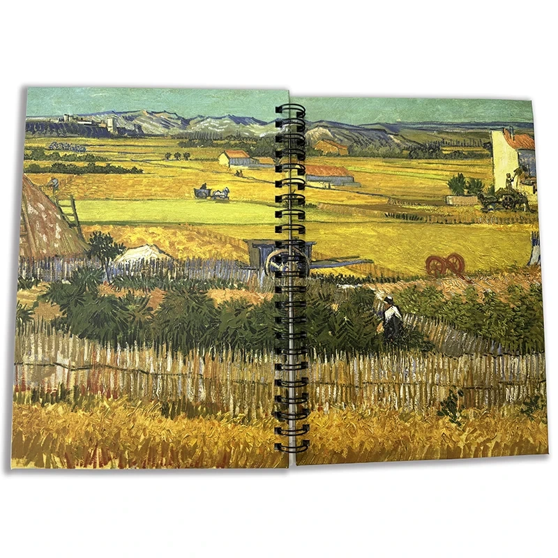 A5 Hardcover With Printed Spiral Notebook Custom Cover Logo Diary Planner Coil Notebook A4 B5 B6 Promotion Schedule Notebook 1