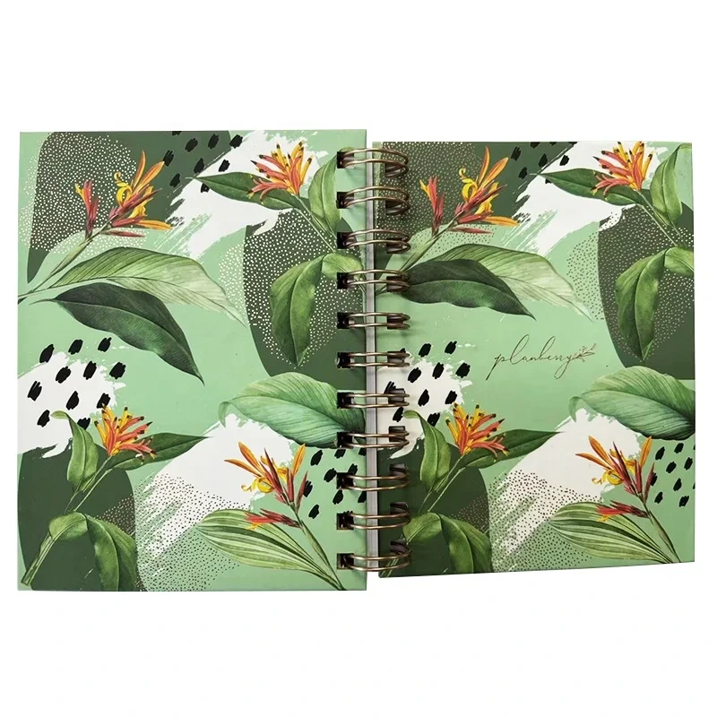A5 Size Hardcover Spiral Notebook Simple Cover Design Custom Notebook For Students1 1