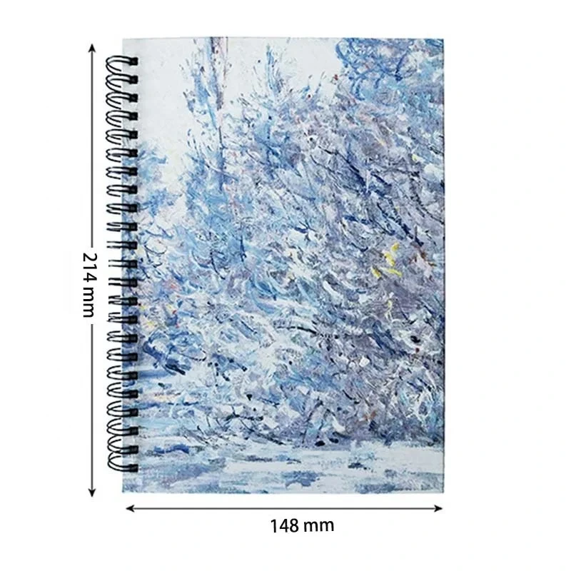 Custom Hardcover Plastic Coiled Diary Customized Inner Pages Spiral Notebook 1
