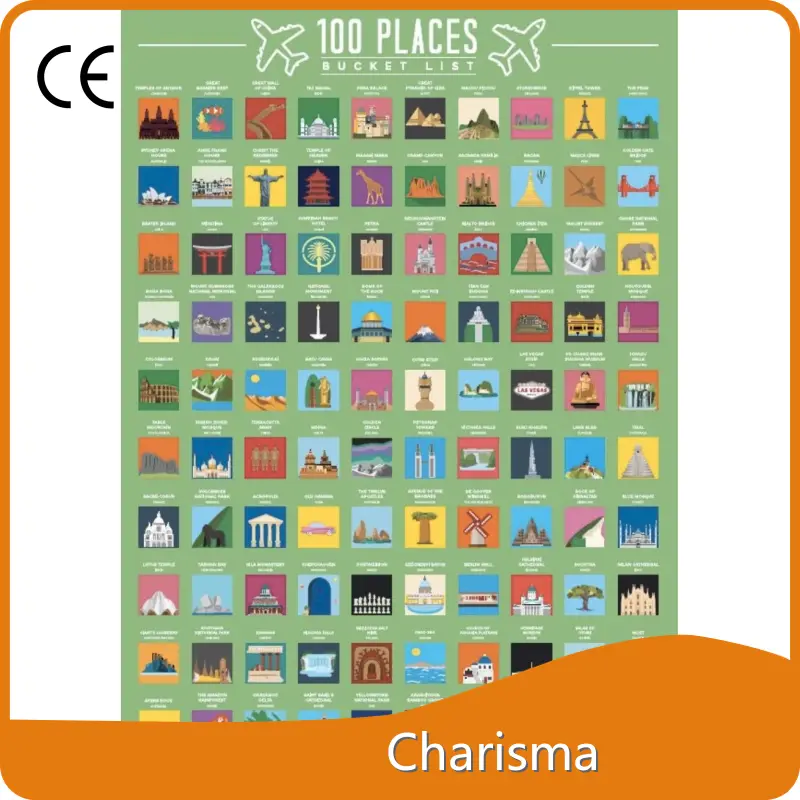 Scratch Off Poster Suppliers Customized Buyer's Logo 1