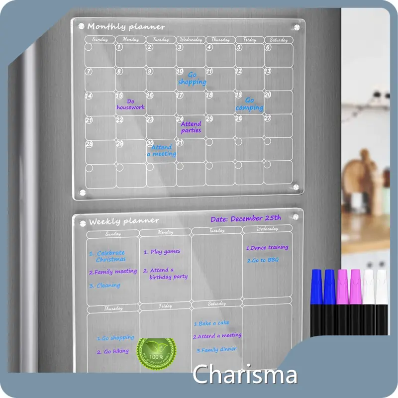Magnetic Acrylic Fridge Calendar for Sale Printing Calendar 1