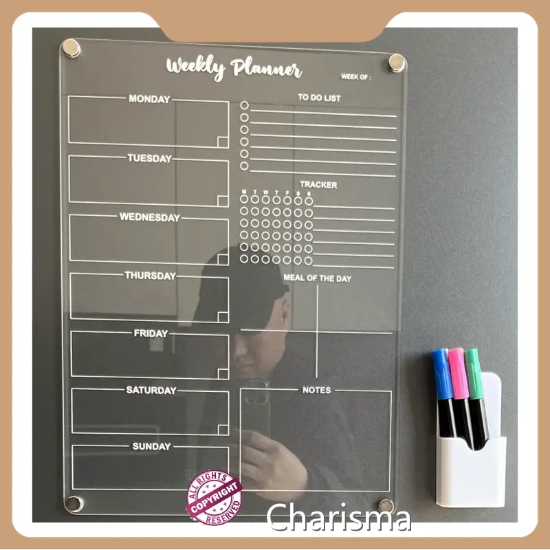 Charisma Acrylic Magnetic Calendar Wall Calendar Acrylic Magnetic Calendarfor Sale 1