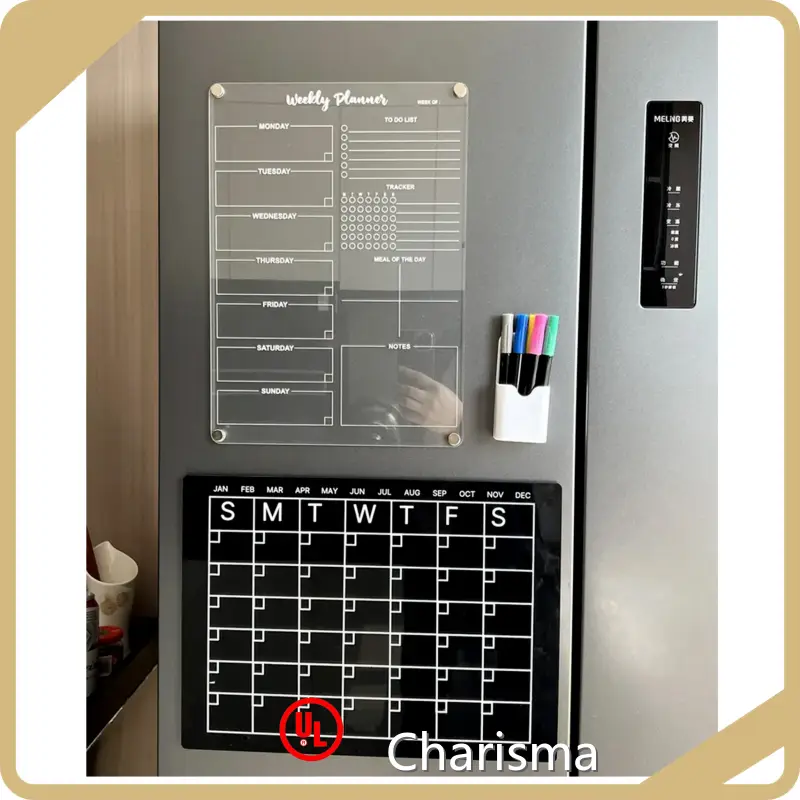 Magnetic Acrylic Fridge Calendar Safe and Non-toxic - - Charisma 1