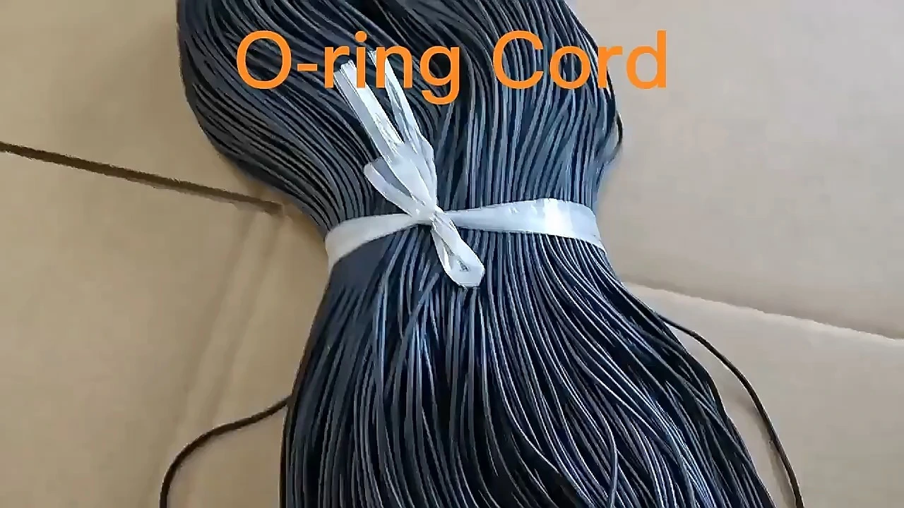 Cordón de goma de silicona con junta tórica 1
