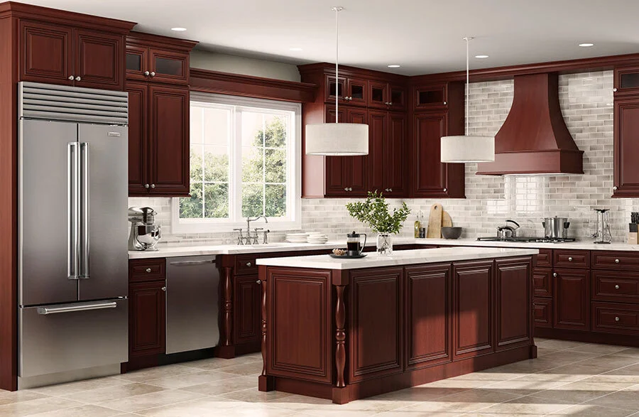 Cherry wood cabinets 1