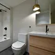 AllandCabinet Bathroom Sink Cabinets Horizontal Oak Wood Grain Laminated Finish Bathroom Vanity Bathroom Sink Cabinetshighly Rated 3