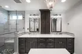 High End Bedroom Furniture Manufacturers Dark Gray Raised Solid Wood Vanity Best Supplier 2
