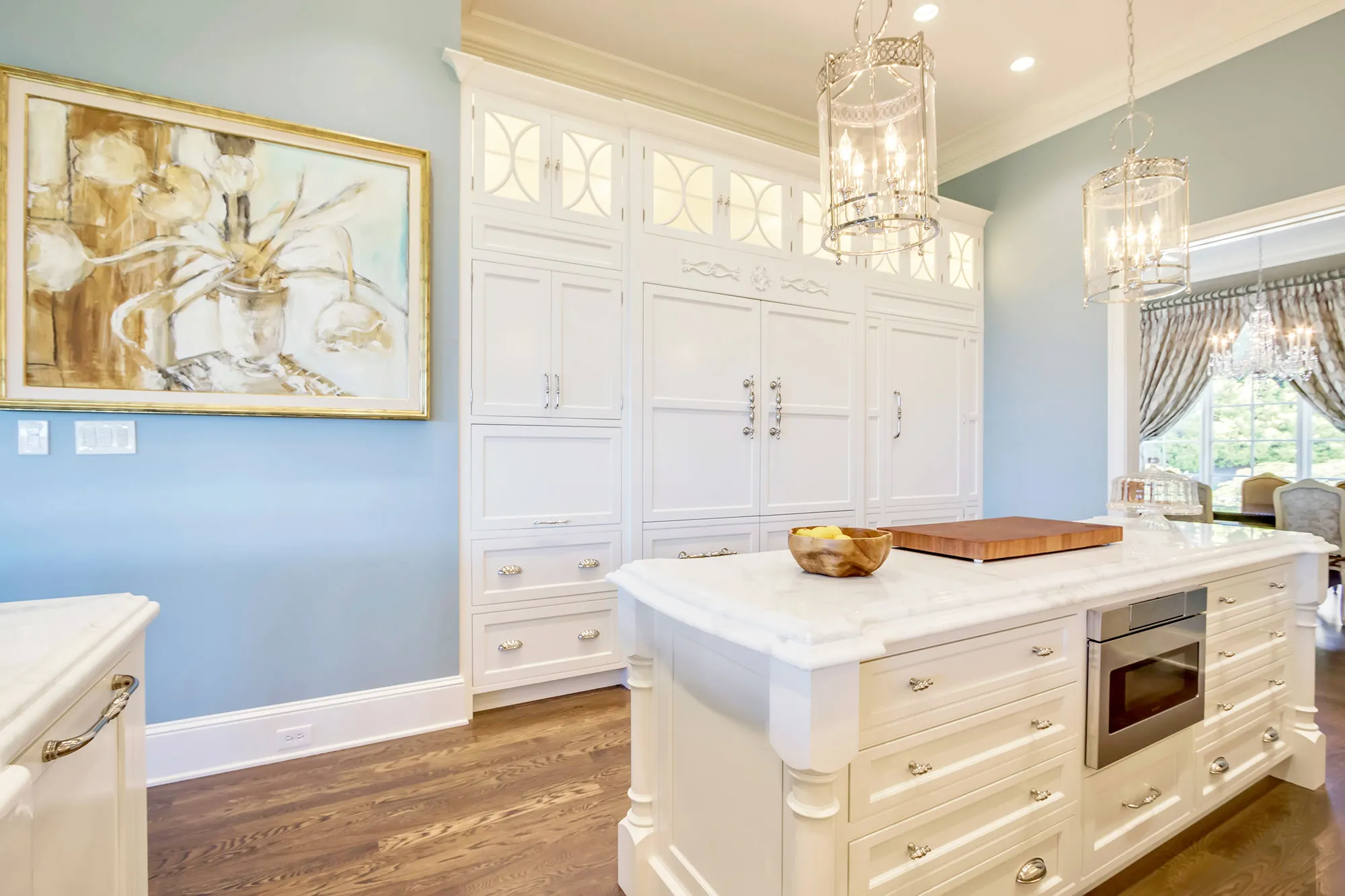 White Shaker Cabinets in Kitchen for Housecleaning MDF and Solid Woodcustomized 5