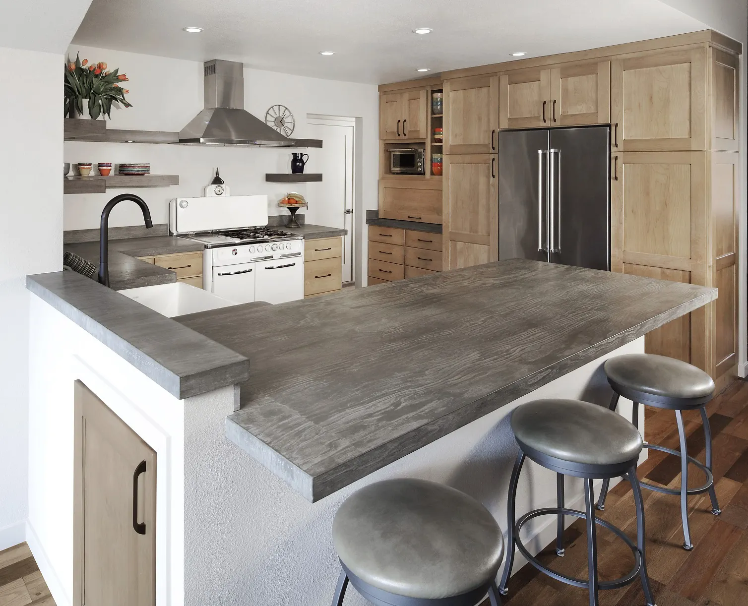 For House Shaker Style Kitchen Cupboards Quartz Stone by AllandCabinet 2