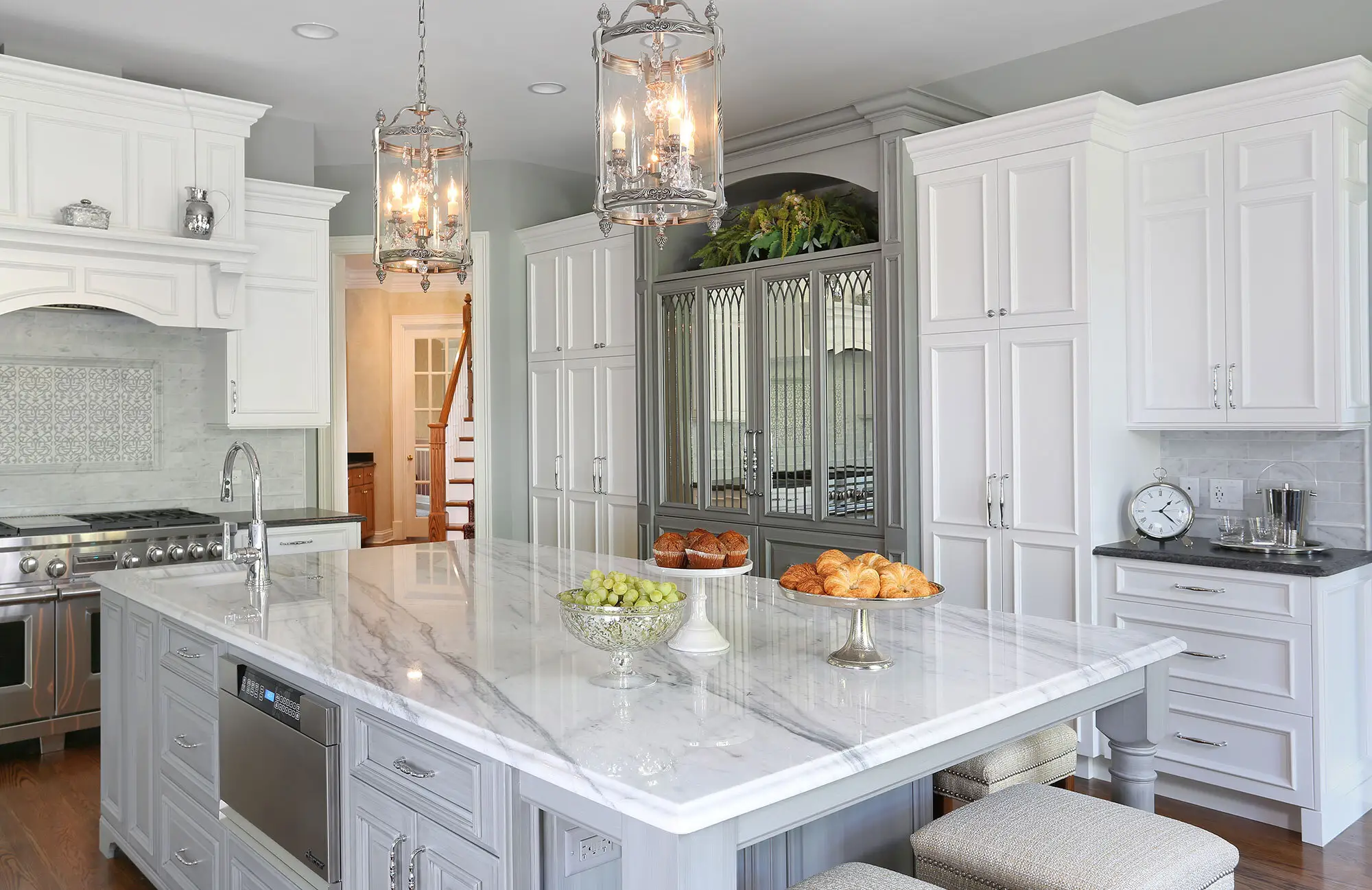 American Style Kitchen Cabinets Supply Bulk ProductionMarble Stone 5