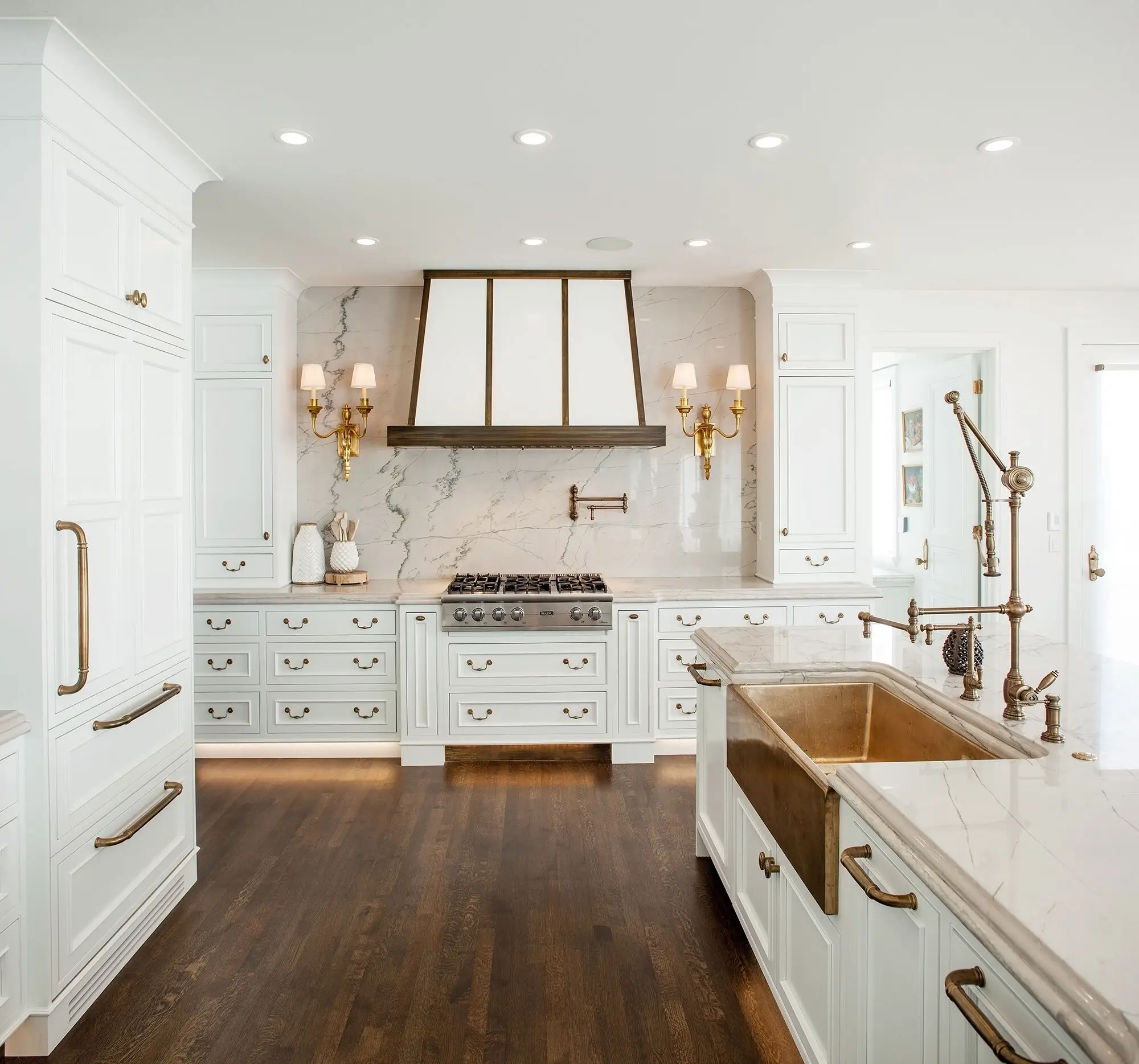 White Shaker Cabinets in Kitchen Dovetail Drawer - for Housecleaning - AllandCabinet 3