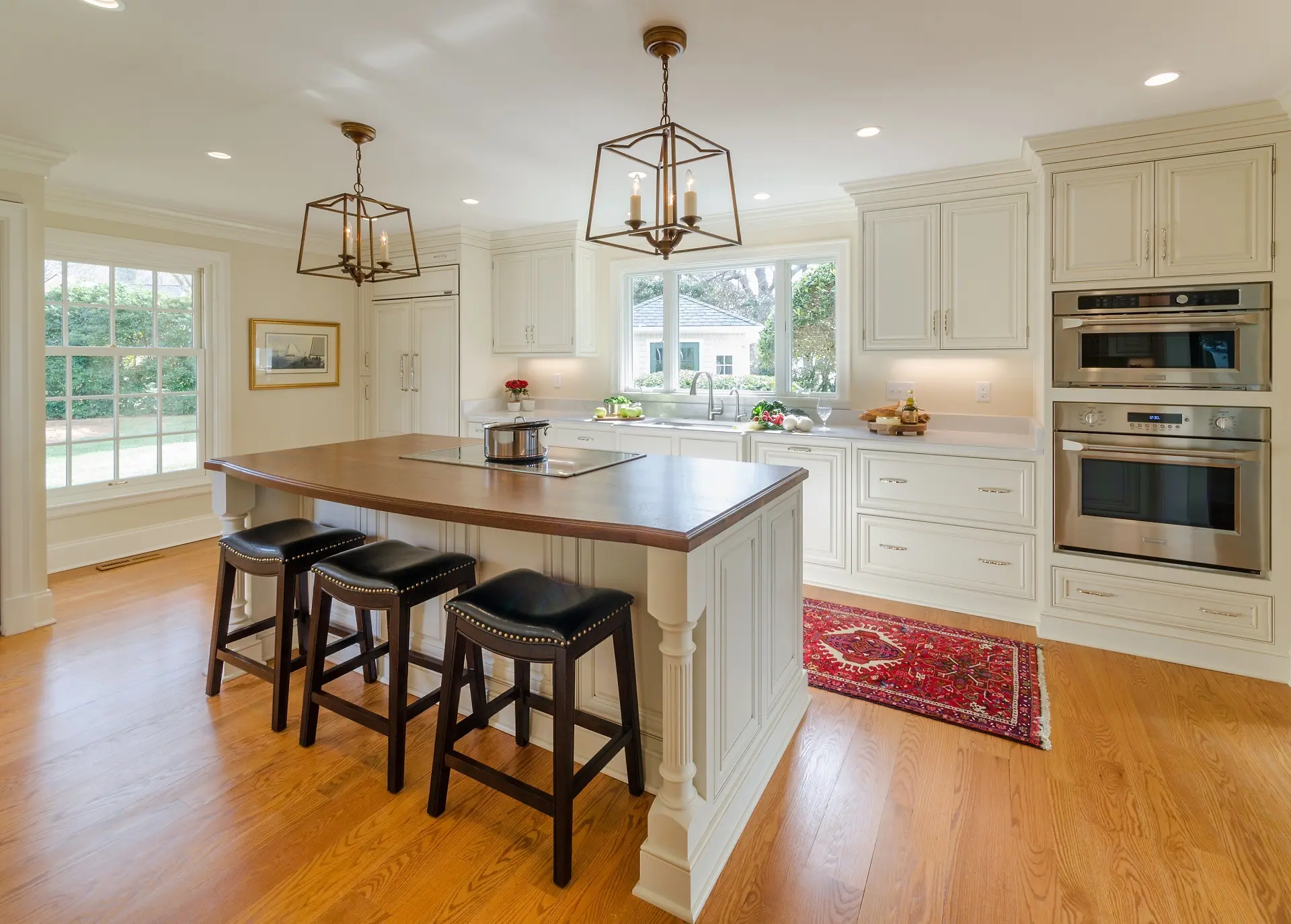 Traditional Wood Kitchen Cabinets Solid Wood Flush Insetsupplier 2