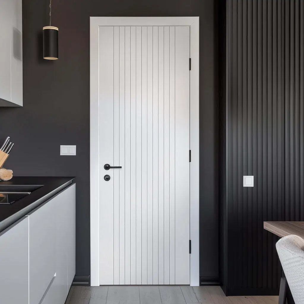 AllandCabinet White Door Interior Door Laminated Finish for Bedroom 1