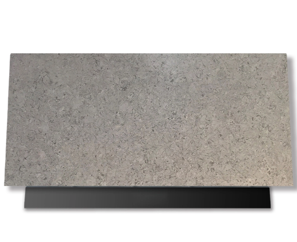 AllandCabinet Bianco Drift Quartz Stone Countertop Kitchen Cabinet for Sale 1