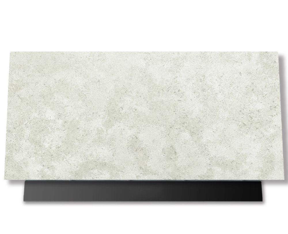 Bancada de pedra de quartzo branco de cimento AllandCabinet para cozinha e banheiro 1