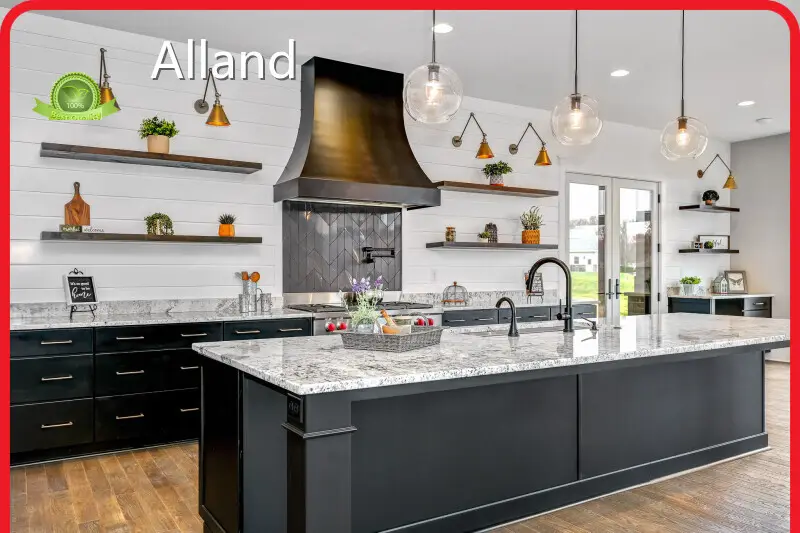 AllandCabinet Textured Melamine Kitchen Cabinets Best Supplier 1