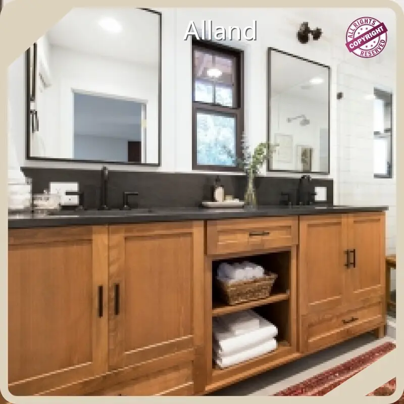 Bedroom Furniture Manufacturer Marketing for HousecleaningBrown Shaker Style Solid Wood Vanity 1