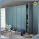AllandCabinet Modern Wardrobe Design Luxury Customized Blue Lacquer Casement Wardrobemade in China 1