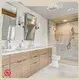 Bedroom Furniture Manufacturer Quality Assurance for Housecleaninglight Wood Grain Laminated Main Bathroom Vanity 1