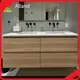 AllandCabinet Bathroom Sink Cabinets Horizontal Oak Wood Grain Laminated Finish Bathroom Vanity Bathroom Sink Cabinetshighly Rated 1