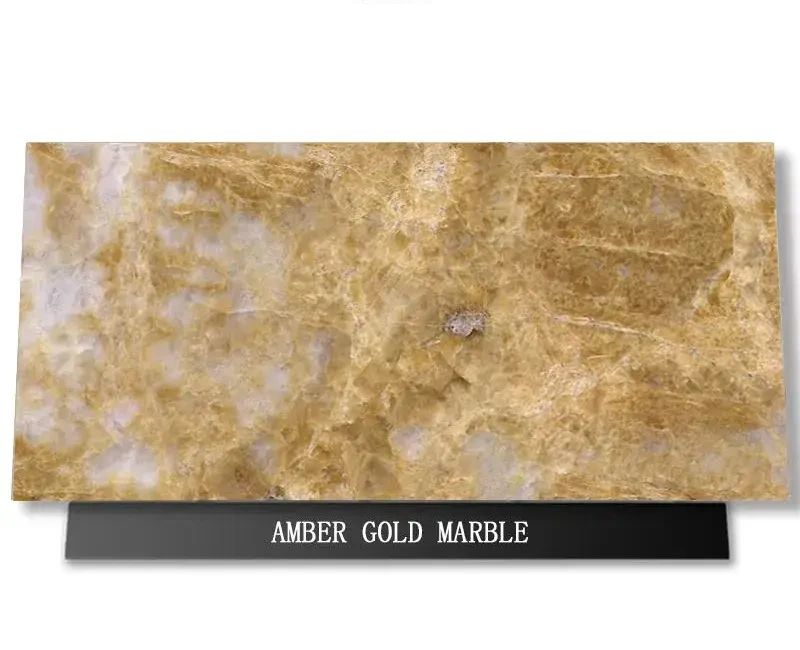 AllandCabinet Amber Gold Marble Stone Countertop China Factory Price 1